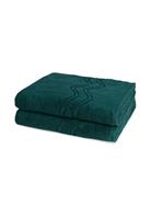 Ross 2 X Duschtuch - Im Set Cashmere feeling, grün, 70 140cm
