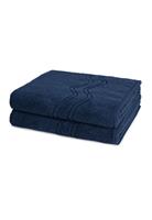 Ross 2 X Duschtuch - Im Set Cashmere feeling, blau, 70 140cm