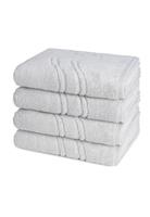 Ross 4 X Handtuch - im Set Cashmere feeling, grau, 50 100cm