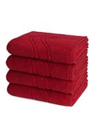 Ross 4 X Handtuch - im Set Cashmere feeling, rot, 50 100cm