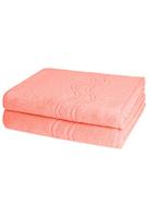 Ross 2 X Duschtuch - Im Set Cashmere feeling, orange, 70 140cm