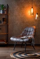 SalesFever Relaxfauteuil XXL-zitoppervlak met weelderige stiksels