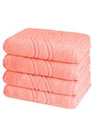 Ross 4 X Handtuch - im Set Cashmere feeling, orange, 50 100cm