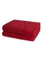 Ross 2 X Duschtuch - Im Set Cashmere feeling, rot, 70 140cm