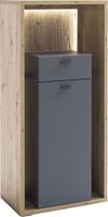 MCA furniture Highboard Lizzano moderne landelijke stijl, woonkamerkast met 3-d achterwand, naar keuze met verlichting