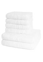 Ross 4 X Handtuch 2 Duschtuch - im Set Cashmere feeling, weiß, 6er