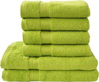 Dyckhoff Handtuch Set Siena, Set, 6 tlg., Walkfrottier, in tollen Unifarben