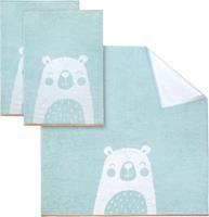 Dyckhoff Handtuch Set Bear, 3 tlg., Walkfrottier, mit niedlichem Bärenmotiv