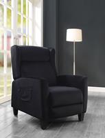 ATLANTIC home collection Relaxfauteuil Timo klassieke oorfauteuil met moderne relaxfunctie en praktisch zijzak