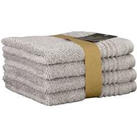 Cawö Seiftücher 4er Pack Minis 9906 platin - 705 30x30 cm, grau, 030x030 cm