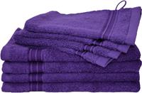 Dyckhoff Handtuch Set Siena, Set, 8 tlg., Walkfrottier, in tollen Unifarben