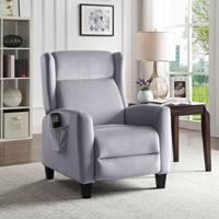 ATLANTIC home collection Relaxfauteuil Timo klassieke oorfauteuil met moderne relaxfunctie en praktisch zijzak