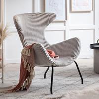 Artistiq Living Artistiq Fauteuil Ariel Rib - grijs