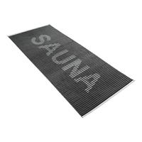 VOSSEN Damen & Herren Camden Saunatuch, graphit, 080x200 cm