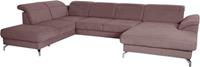 sit&more Zithoek Percy U-vorm 12 cm poothoogte, zitdiepteverstelling, naar keuze in 2 pootkleuren