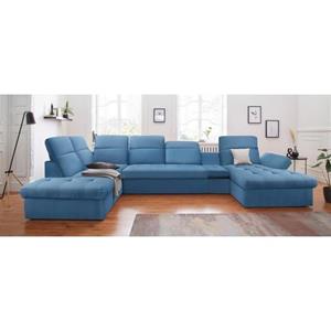 Sit&more Wohnlandschaft »Stardust«, inklusive Kopfteilverstellung, Armlehnenfunktion und Tischelement, wahlweise mit Bettfunktion und Bettkasten, frei im Raum stellbar