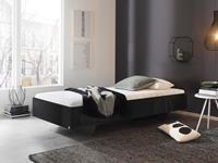 Mobistoxx Bed IXANA 90x200 cm hoogglans grijs zonder hoofdeinde