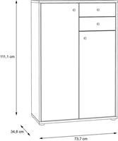 FORTE Kommode »Tempra«, Breite 73,7 cm