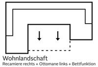 DOMO collection Wohnlandschaft »Santana«, wahlweise mit Bettfunktion