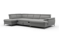 sit&more Zithoek met zitdiepteverstelling en binnenvering, naar keuze met slaapfunctie en bedkist, telkens inclusief 3 lendenkussens