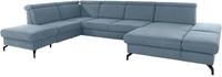 sit&more Zithoek Poothoogte 12 cm, inclusief verstelbare zitdiepte, armleuningen en hoofdeind