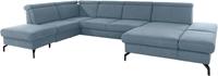 sit&more Zithoek Poothoogte 15 cm, inclusief verstelbare zitdiepte, armleuningen en hoofdeind