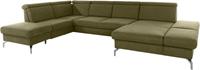 sit&more Zithoek Poothoogte 15 cm, inclusief verstelbare zitdiepte, armleuningen en hoofdeind