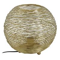 PTMD Collection PTMD Andres Gold iron table lamp round wired design L