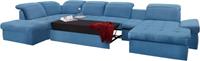 Sit&more Wohnlandschaft »Stardust«, inklusive Kopfteilverstellung, Armlehnenfunktion und Tischelement, wahlweise mit Bettfunktion und Bettkasten, frei im Raum stellbar