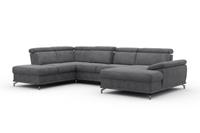 sit&more Zithoek met zitdiepteverstelling en binnenvering, naar keuze met slaapfunctie en bedkist, telkens inclusief 3 lendenkussens