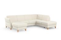 sit&more Zithoek Visby V naar keuze met slaapfunctie en bergruimte, vrij plaatsbaar, met binnenvering, ook te bestellen in de bijzonder eenvoudig met water te reinigen "soft clean" bekleding
