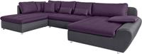 Sit&more Wohnlandschaft »Bandos«, in 2 unterschiedlichen Größen, wahlweise mit Bettfunktion und Bettkasten, inklusive Zierkissen, frei im Raum stellbar, Recamiere links oder rec