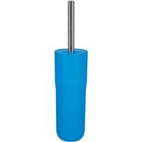 SPIRELLA WC Bürste Klobürste Toilettenbürste hochwertig „Cocco“ mit hygienischem Behälter Blau - 