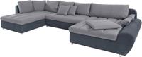 Sit&more Wohnlandschaft »Bandos«, in 2 unterschiedlichen Größen, wahlweise mit Bettfunktion und Bettkasten, inklusive Zierkissen, frei im Raum stellbar, Recamiere links oder rec