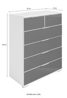 Wimex Ladekast Easy met glas of spiegelfront