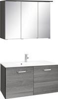 welltime Badkamerserie Ravenna Breedte 90 cm, spiegelkast en wastafelonderkast (2-delig)