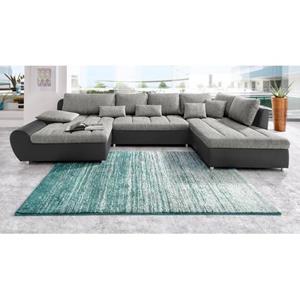 Sit&more Wohnlandschaft »Bandos«, in 2 unterschiedlichen Größen, wahlweise mit Bettfunktion und Bettkasten, inklusive Zierkissen, frei im Raum stellbar, Recamiere links oder rec