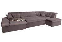 DOMO collection Wohnlandschaft »NMoric«, im XXL-Format, wahlweise mit Bettfunktion und Armlehnenverstellung