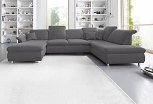 Places of Style Wohnlandschaft »Smoothie«, mit Armteilverstellung, wahlweise mit Bettfunktion und Rückenverstellung