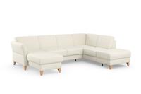 sit&more Zithoek Visby V naar keuze met slaapfunctie en bergruimte, vrij plaatsbaar, met binnenvering, ook te bestellen in de bijzonder eenvoudig met water te reinigen "soft clean" bekleding