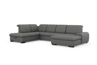 Sit&more Wohnlandschaft, wahlweise mit Bettfunktion, Bettkasten und Kopfteilverstellung, auch erhältlich in dem besonders leicht mit Wasser zu reinigendem Soft clean Bezug