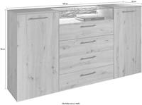 Schlafkontor Kombikommode »Solid«, im warmen Dekor Artisaneiche, inkl. LED-Beleuchtung