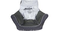 KNORRTOYS.COM Kindersitzsack Bär, grau/weiß weiß/grau