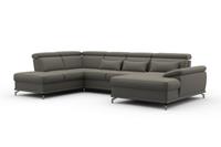 sit&more Zithoek met zitdiepteverstelling en binnenvering, naar keuze met slaapfunctie en bedkist, telkens inclusief 3 lendenkussens