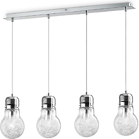 Ideal Lux Luce - Hanglamp - Metaal - E27 - Transparant