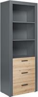 Inter Link "Standregal ""Corbeto"",  Artisan Nachbildung, 69x42x190cm" anthrazit