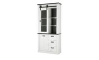 Vitrine ¦ weiß ¦ Maße (cm): B: 92 H: 200 T: 37  - Möbel Kraft