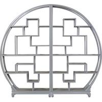 Fine Asianliving Chinese Ronde Open Display Kast Pastel Grijs