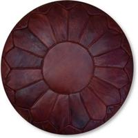 Poufs&Pillows Premium Leren Poef Honing Brown - Handgemaakt en stijlvol - Gevuld geleverd - 