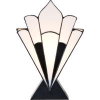 LumiLamp Tiffany Tafellamp 36*3*21 cm Creme Polyresin, Glas Tiffany Bureaulamp Tiffany Lampen